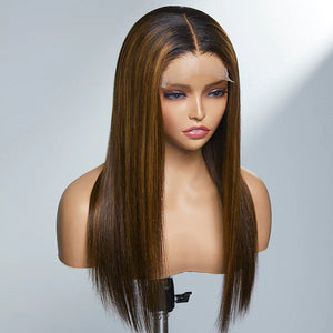 silkswan human hair for the 250 density 5x5 closure color wig