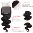 Load image into Gallery viewer, Silkswan Hair Body Wave Human Virgin Hair Bundles with Closure 5x5 6x6 Lace Closure