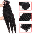 Load image into Gallery viewer, Silkswan Hair Deep Wave Bundles with Frontal Brazilian Human Virgin Hair Weft Extensions