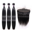 Load image into Gallery viewer, Silkswan Hair Straight Bundles with Frontal Human Hair Extentions 13x4 13x6 Lace Frontal