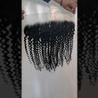 Load and play video in Gallery viewer, Silkswan Hair Kinky Curly Human 13x4 Lace Frontal Pre Plucked Ear To Ear Top Closure