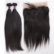 Load image into Gallery viewer, Silkswan Hair Straight Hair Bundles with 360 Lace Frontal Ear to Ear Hair Extensions 3Pcs/lot
