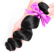 Load image into Gallery viewer, Silkswan Hair Loose Wave Bundles with 4x4 Lace Closure Swiss Lace with Baby Hair Human Remy Hair