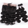Load image into Gallery viewer, Silkswan Hair Body Wave Bundles with 360 Lace Frontal with Natrual Baby Hair 3Pcs/lot