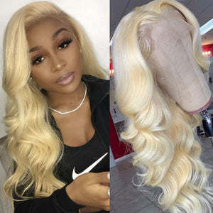 Silkswan Hair 613 Blonde 13x4 Lace Front Wig Body Wave Wigs Lace Virgin Hair Wigs