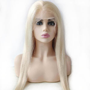 Silkswan Hair Straight 613 Hair Wigs Blonde 13x6 Lace Frontal Human Hair Wigs 18-26 Inches