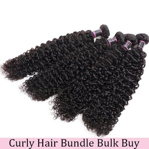 Silkswan Hair Bundles Curly Human Hair Bulk Buy 4PCS 5PCS 10PCS 12PCS Hair Weft