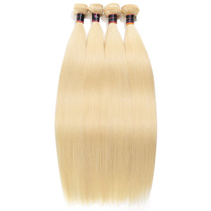 Silkswan Hair 613 Blonde Brazilian Hair Bundle Straight Weave Virgin Human Hair