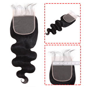 Silkswan Hair Body Wave HD Lace Closure 4x4 5x5 6x6 Top Closure Human Virgin Ha