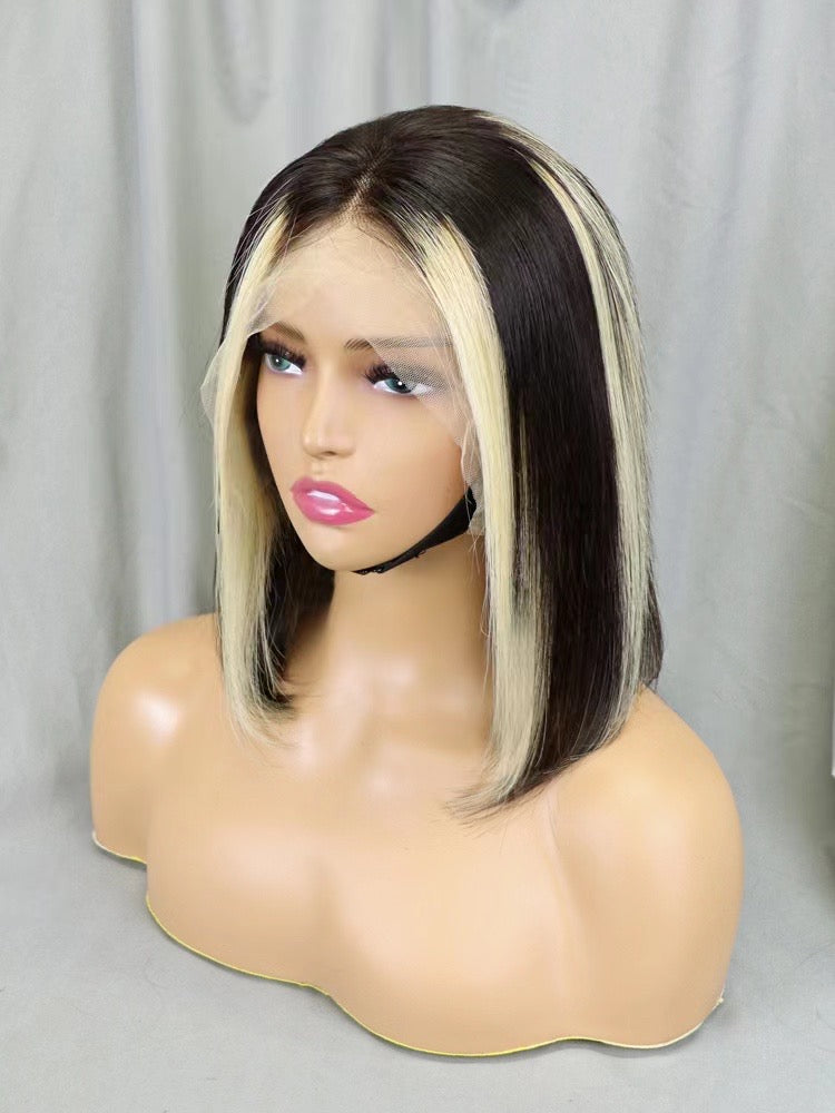 Silkswan hair new style human hair frontal bob wig #1b/613