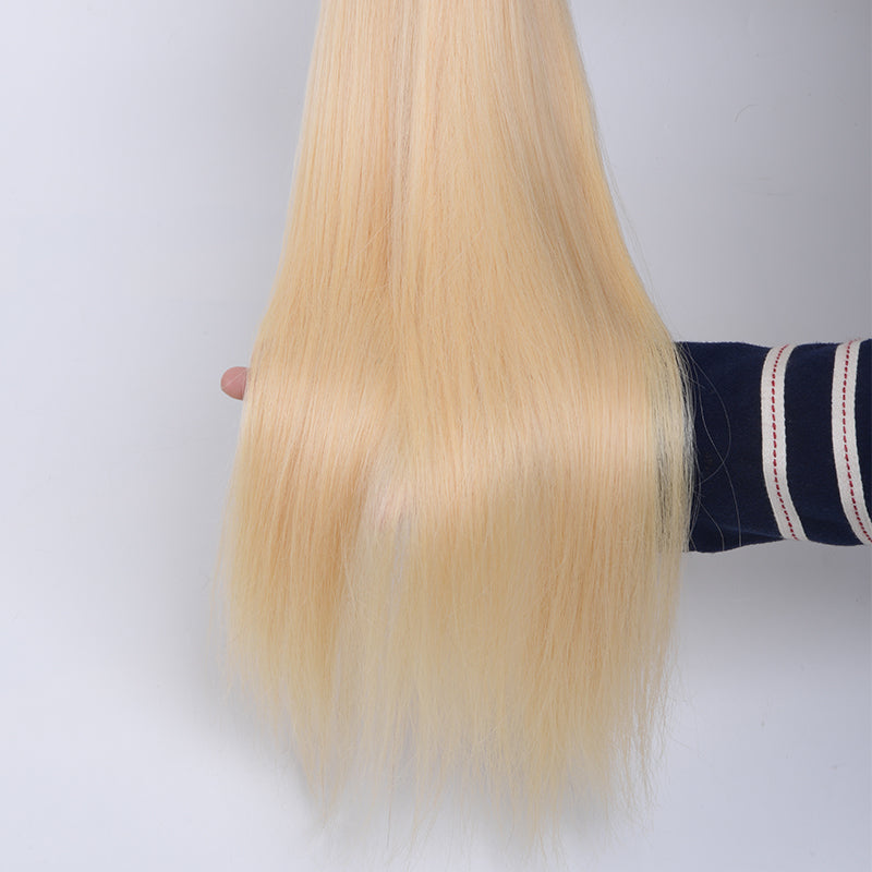 Silkswan Hair Straight 613 Virgin Human Hair Bundles Blonde 32 34 36 38 40 Long Inches Hair