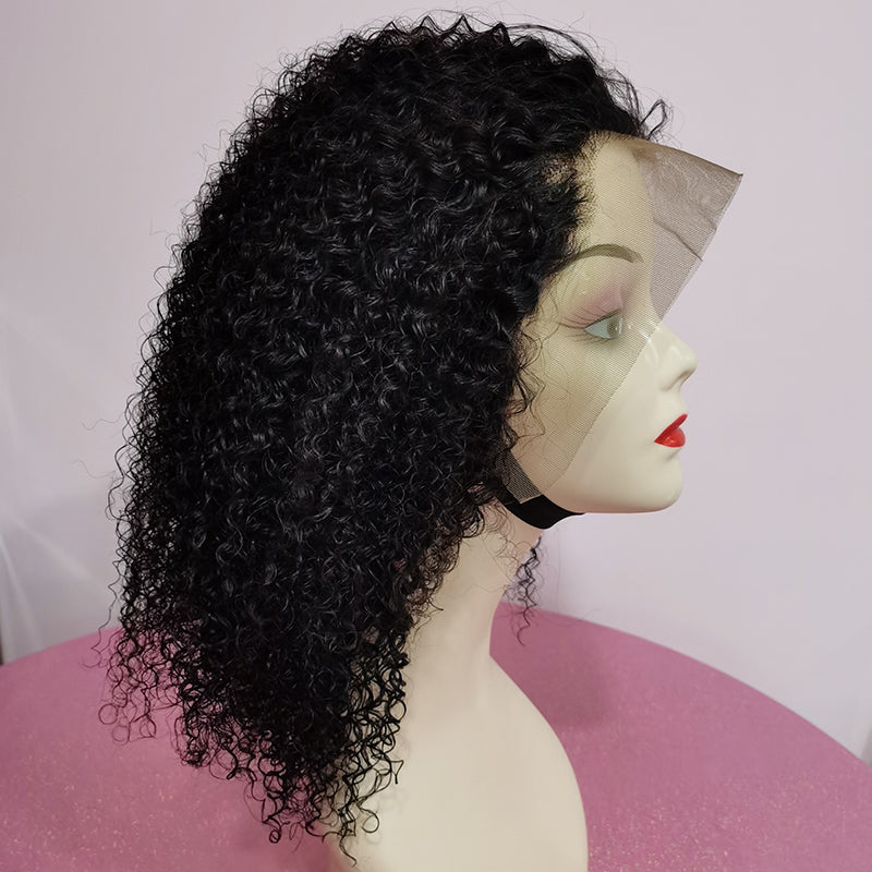 Silkswan Hair Kinky Curly Wigs 13x4 Lace Front Human Hair Wigs Brazilian Virgin Hair