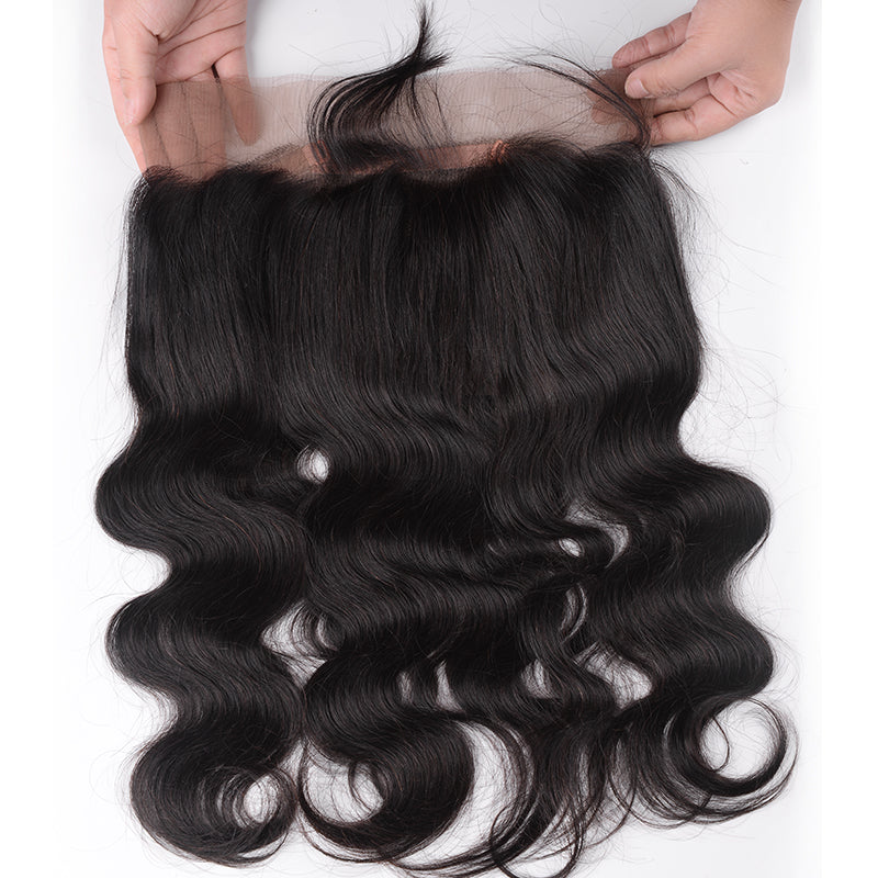 Silkswan Hair Body Wave Bundles with 360 Lace Frontal with Natrual Baby Hair 3Pcs/lot