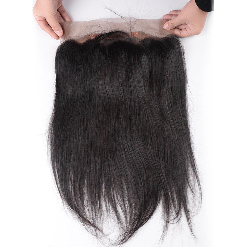 Silkswan Hair Straight Hair Bundles with 360 Lace Frontal Ear to Ear Hair Extensions 3Pcs/lot