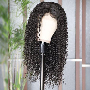 Silkswan Hair Kinky Curly Wigs 13x4 Lace Front Human Hair Wigs Brazilian Virgin Hair