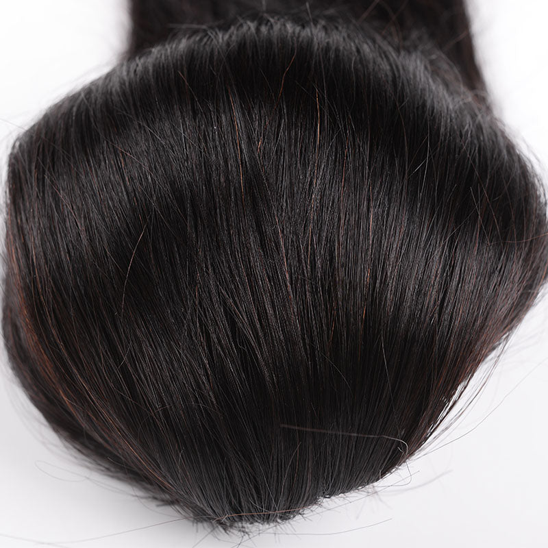 Silkswan Hair Ponytail Straight or Deep Wave 10-28 Inch Drawstring Human Remy Hair Extensions