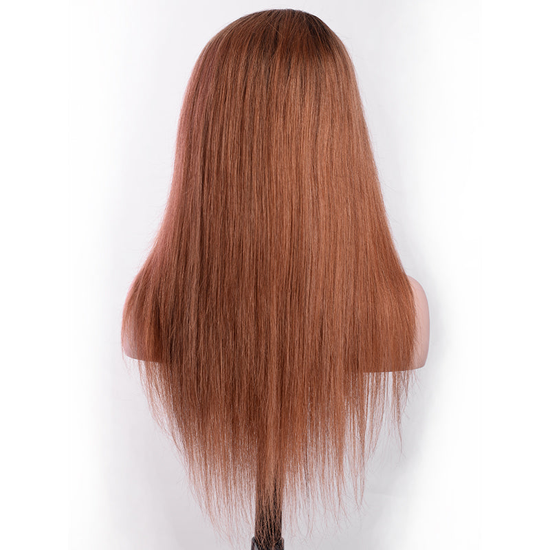 Silkswan Hair Straight T1B/30 Pre Plucked 13x4 Lace Front Wig Remy Human Hair Wigs