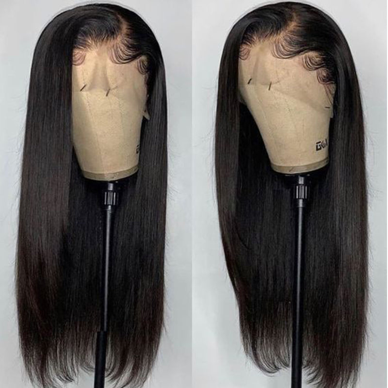 Silkswan Hair Straight 13x4 Lace Front Wigs Brazilian Human Hair 8-40 Inches Pre Pluck Wigs