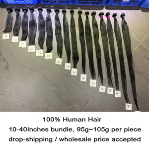 Silkswan Hair 38 40 Inch Straight Hair Bundles Brazilian Human Virgin Hair Weft Extentions