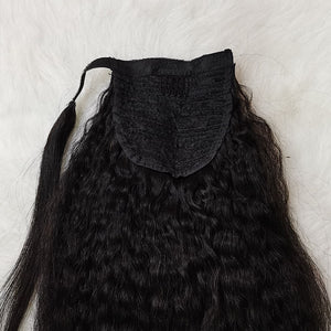 Silkswan Hair Curly Ponytail Straight Virgin Hair Kinky Straight Human Hair Clip In