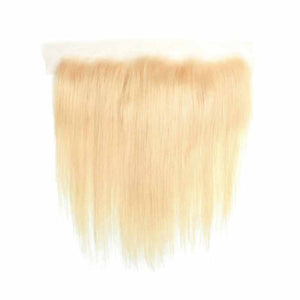 Silkswan Hair Straight Blonde Color Bundles with Frontal Ear to Ear 613 Frontal Human Hair