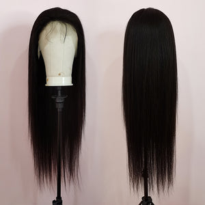 Silkswan Hair Straight 13x4 Lace Front Wigs Brazilian Human Hair 8-40 Inches Pre Pluck Wigs