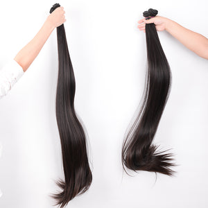 Silkswan Hair Straight Virgin Human Hair Bundles Natural Color 8-40 Inches