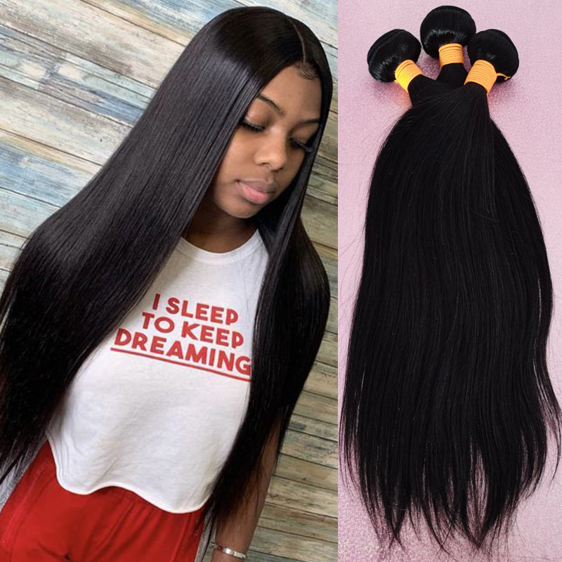 Silkswan Hair Straight 11A Human Hair Bundles Brazilian hair 20 22 24 26 28 30 Inches